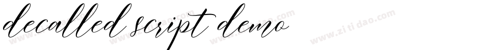decalled script demo字体转换